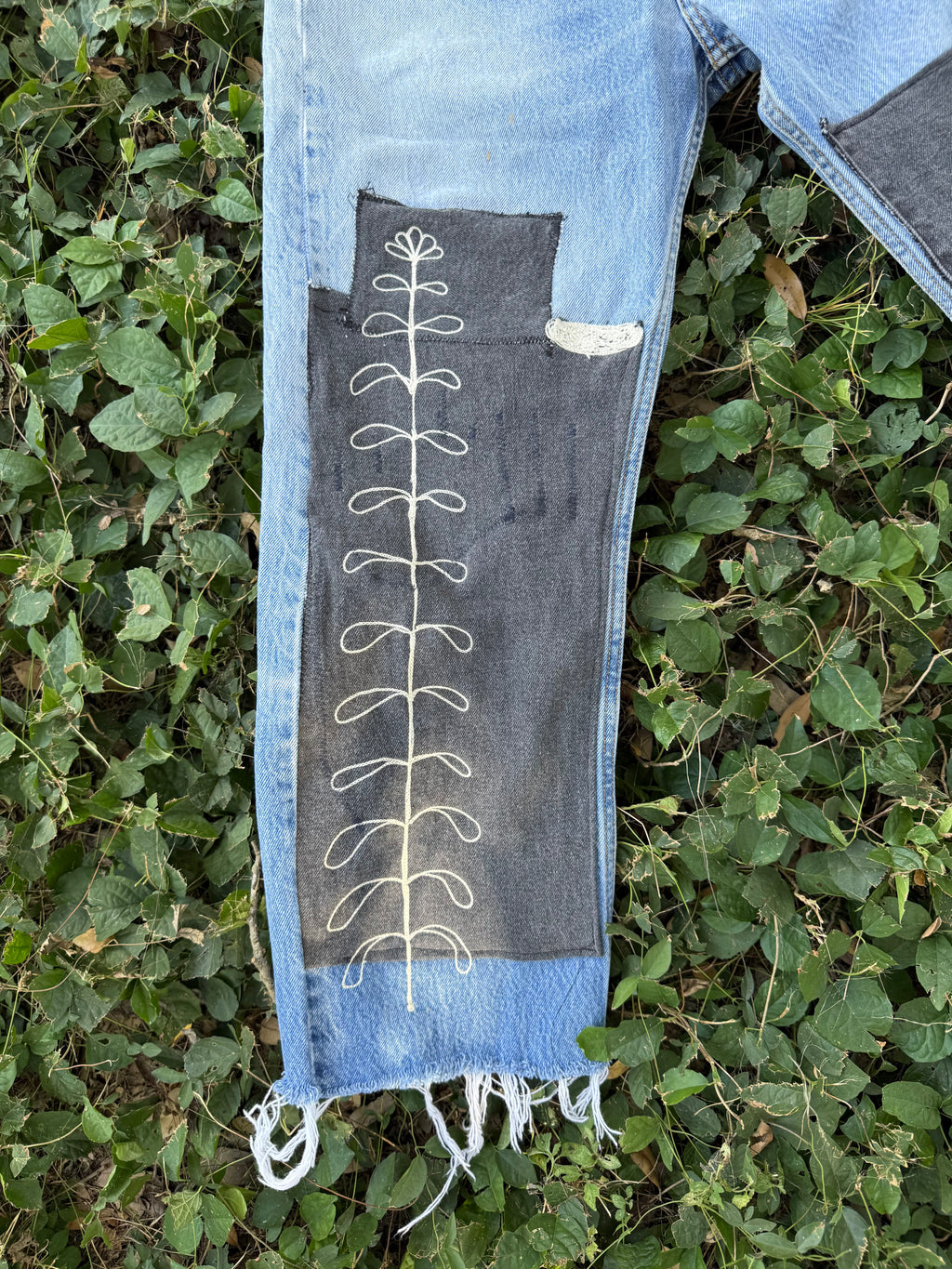 Patched pants