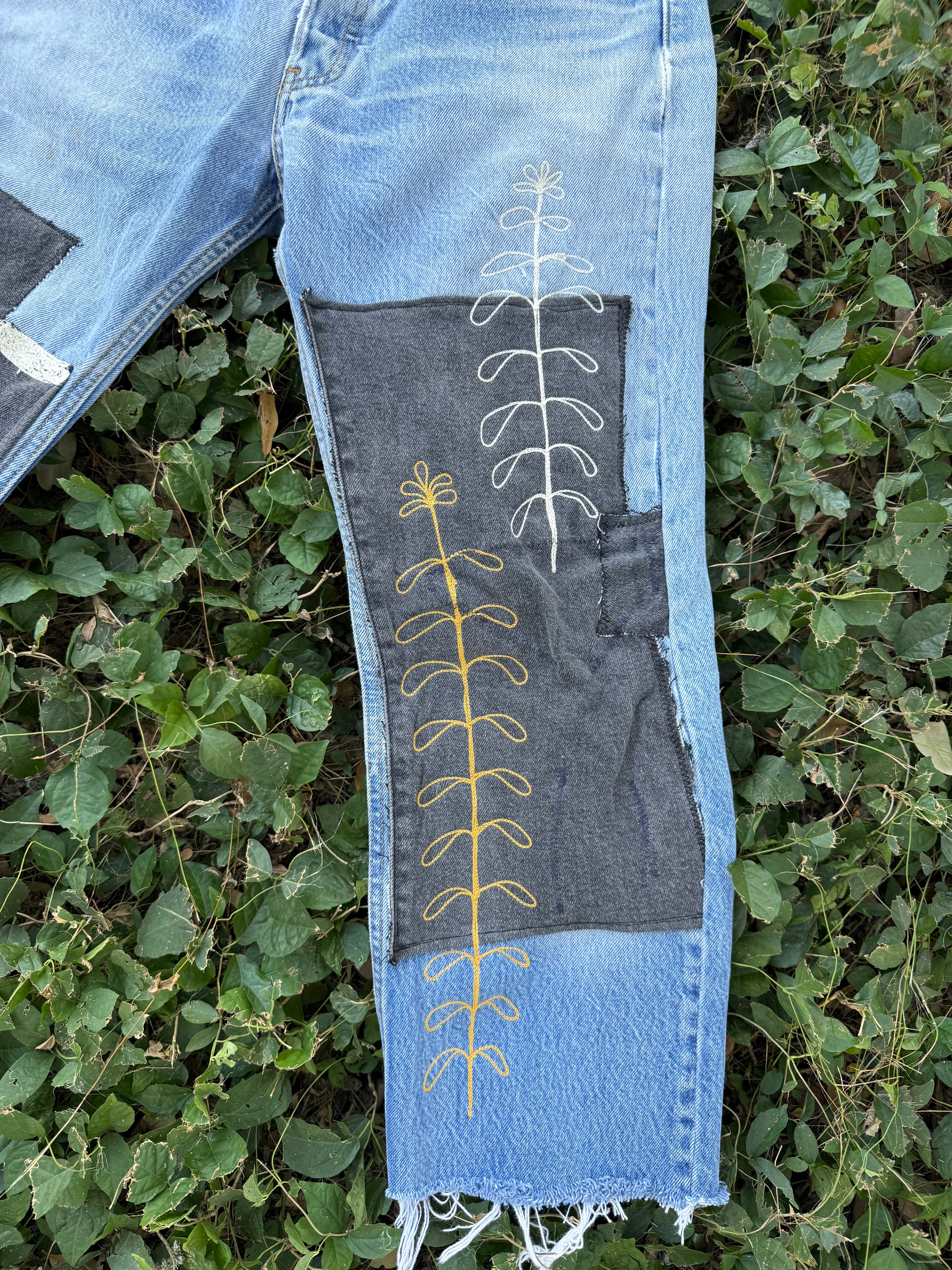 Patched pants