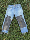 Patched pants