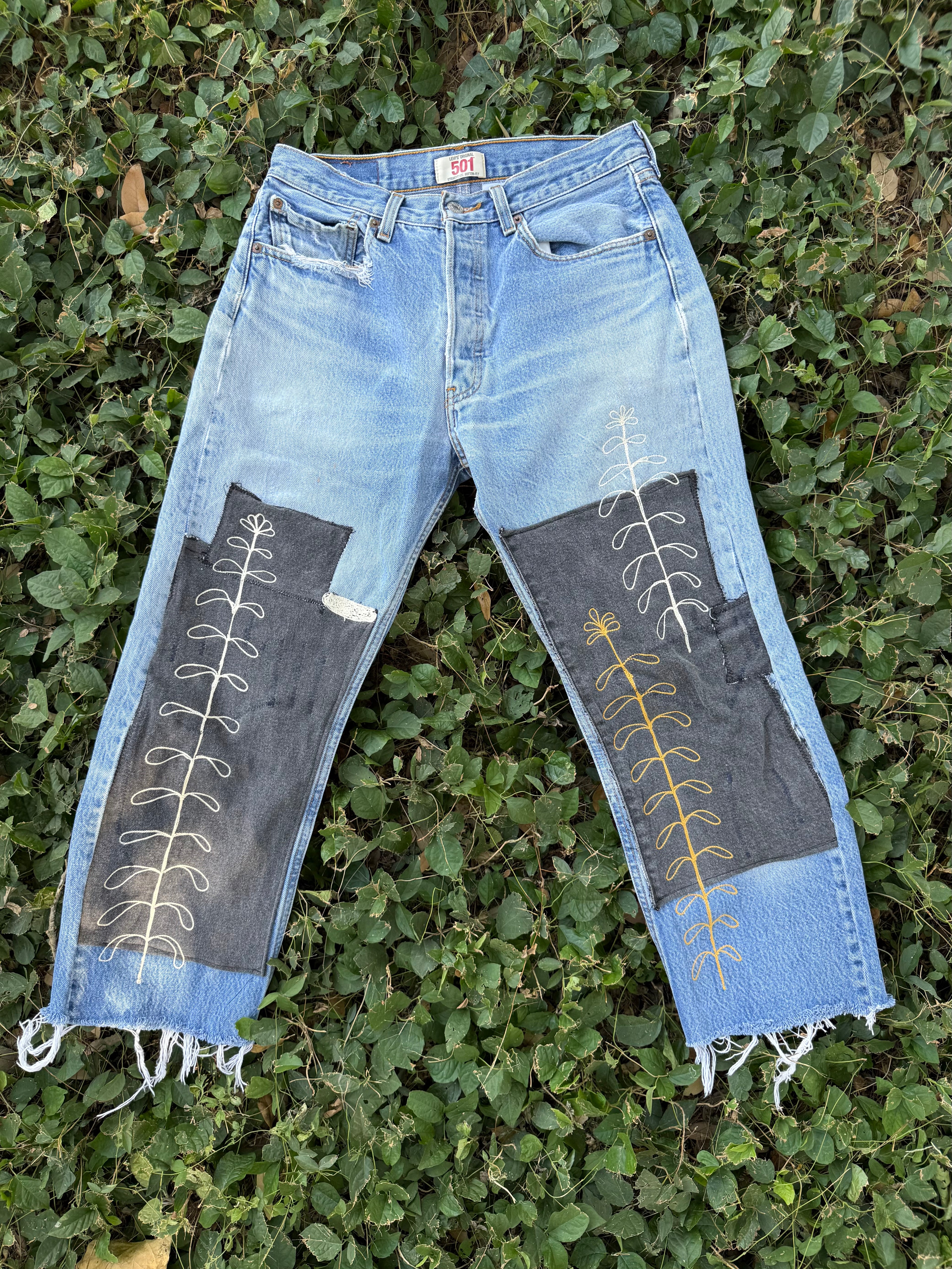 Patched pants