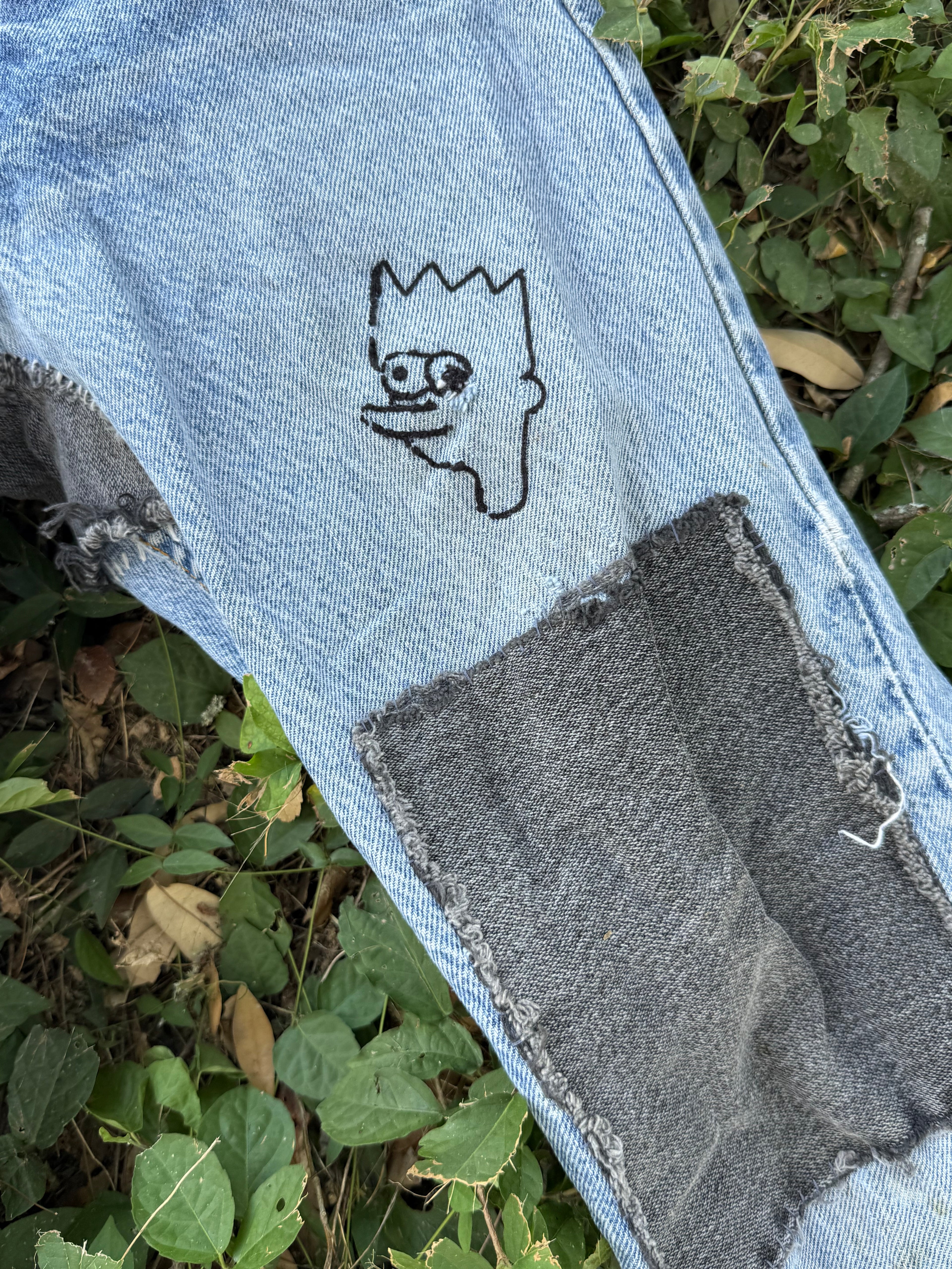 Thrashed BART pants